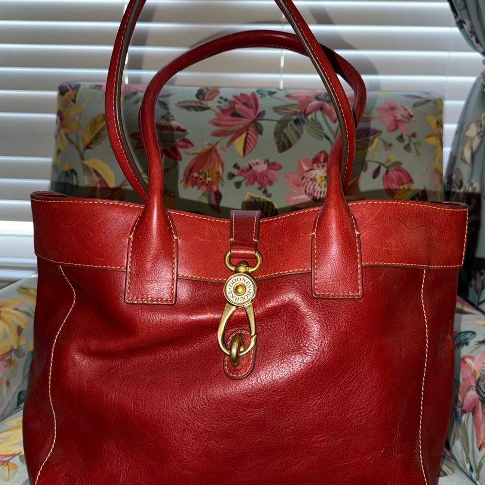 Dooney & Bourke Red Leather Tote